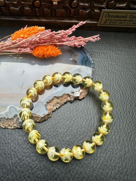 Damla Kehribar Bileklik