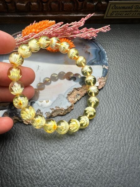 Damla Kehribar Bileklik