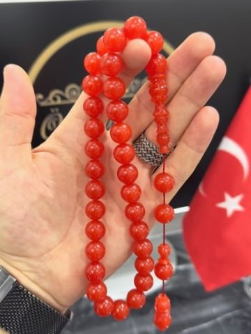 Küre Model Turuncu Renk Katalin Tesbih