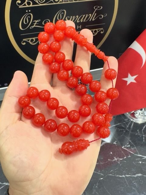 Küre Model Turuncu Renk Katalin Tesbih