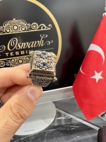 Özel Tasarım Kare Gümüş Erkek Yüzük