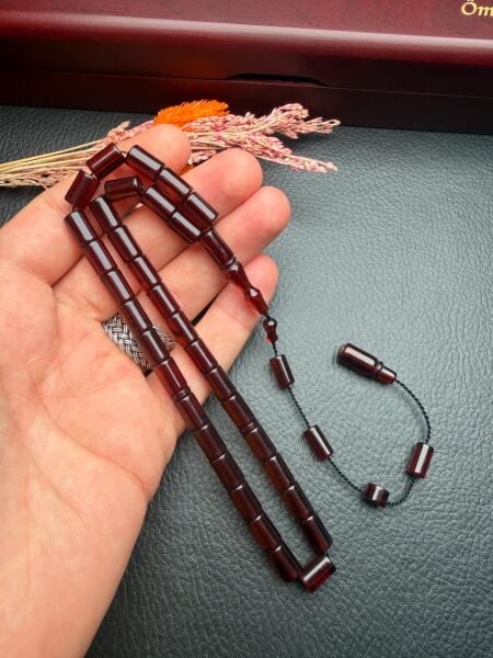 Kesme Model  Ateş Kehribar Tesbih