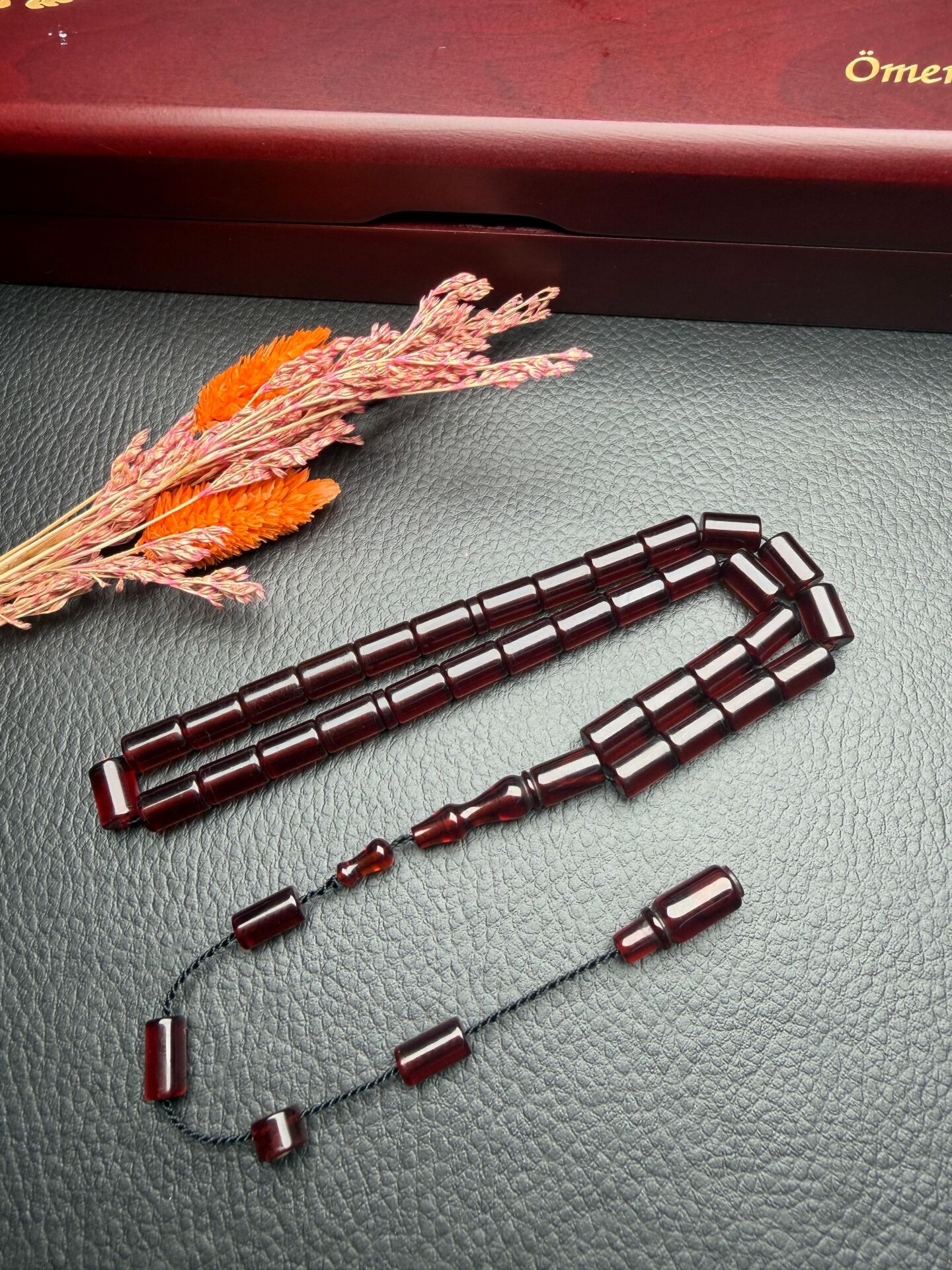 Kesme Model  Ateş Kehribar Tesbih