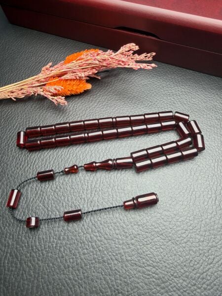 Kesme Model  Ateş Kehribar Tesbih