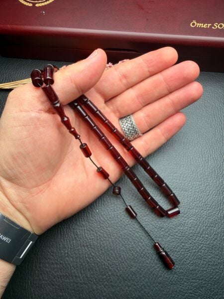 Kesme Model  Ateş Kehribar Tesbih