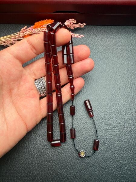 Kesme Model  Ateş Kehribar Tesbih