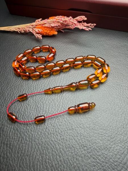 Patinli Ateşi Zar Kehribar Tesbih