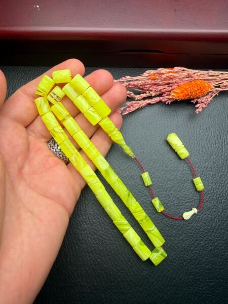 Kesme Model Sıkma Kehribar Tesbih