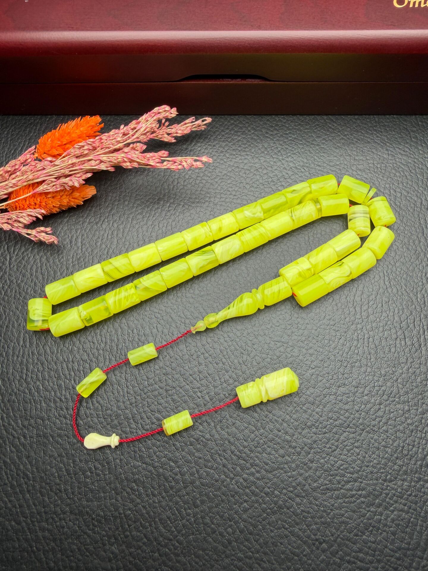 Kesme Model Sıkma Kehribar Tesbih