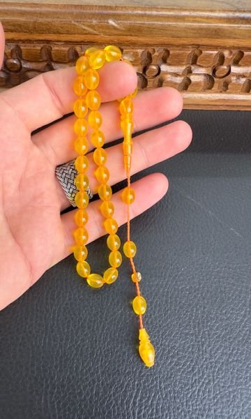 Beyzi Model Zar Kehribar Tesbih