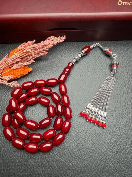 Kapsül Model Çubuk Sıkma Kehribar Tesbih