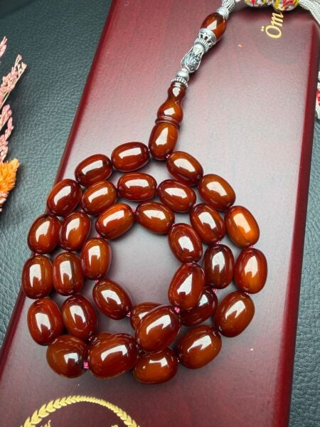 Kapsül Model Çubuk Sıkma Kehribar Tesbih