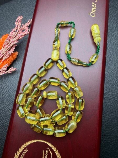 Kapsül Model Ateş Kehribar Tesbih