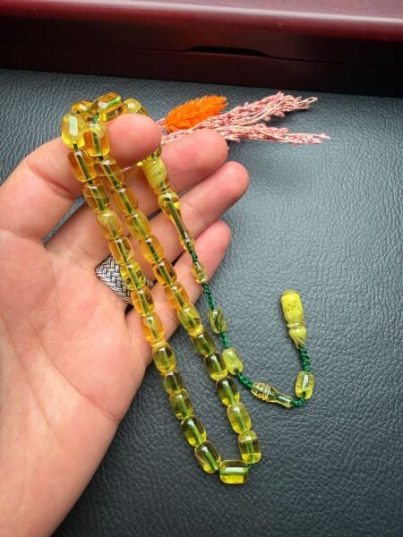 Kapsül Model Ateş Kehribar Tesbih