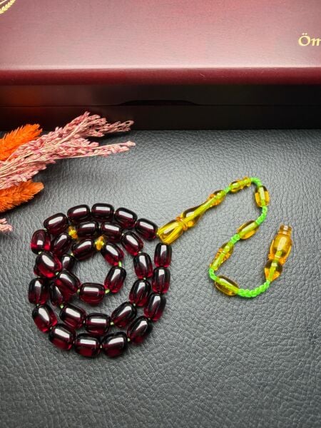 Kapsül Model Ateş Kehribar Tesbih