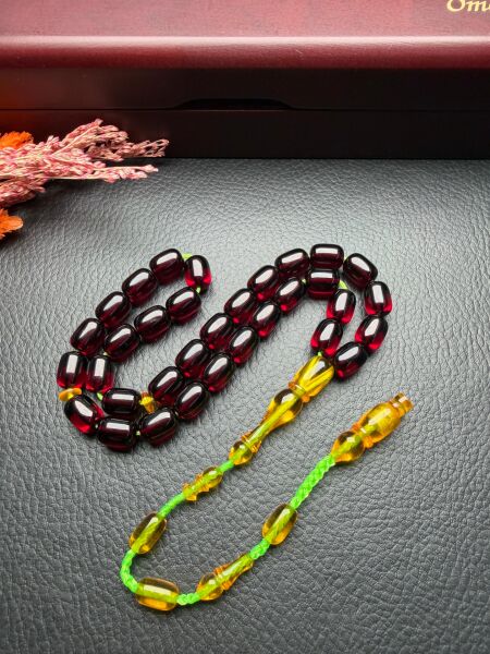 Kapsül Model Ateş Kehribar Tesbih