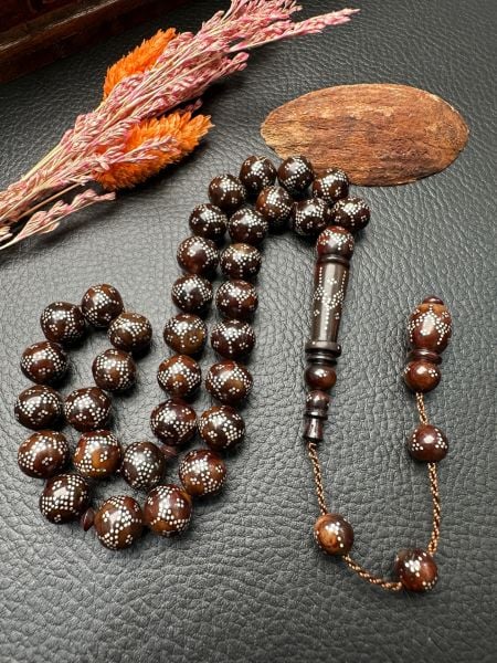 Armudi Model Gümüş İşlemeli Kuka Tesbih