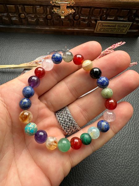 Küre Model Mix Doğal Taş Bileklik