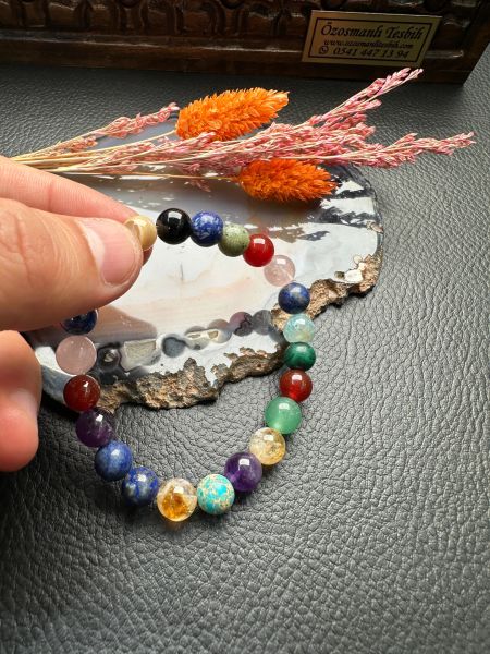 Küre Model Mix Doğal Taş Bileklik