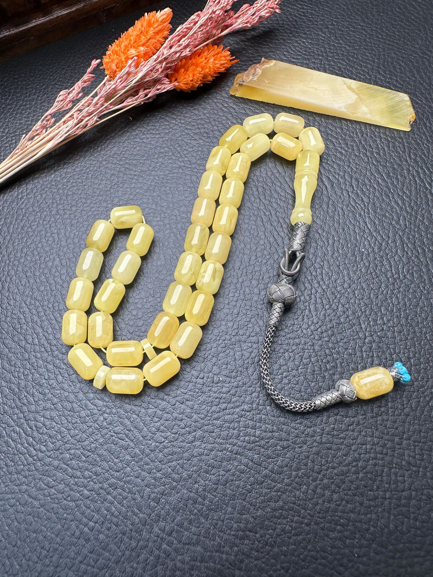 Rus Kaya Damla Kehribar Tesbih