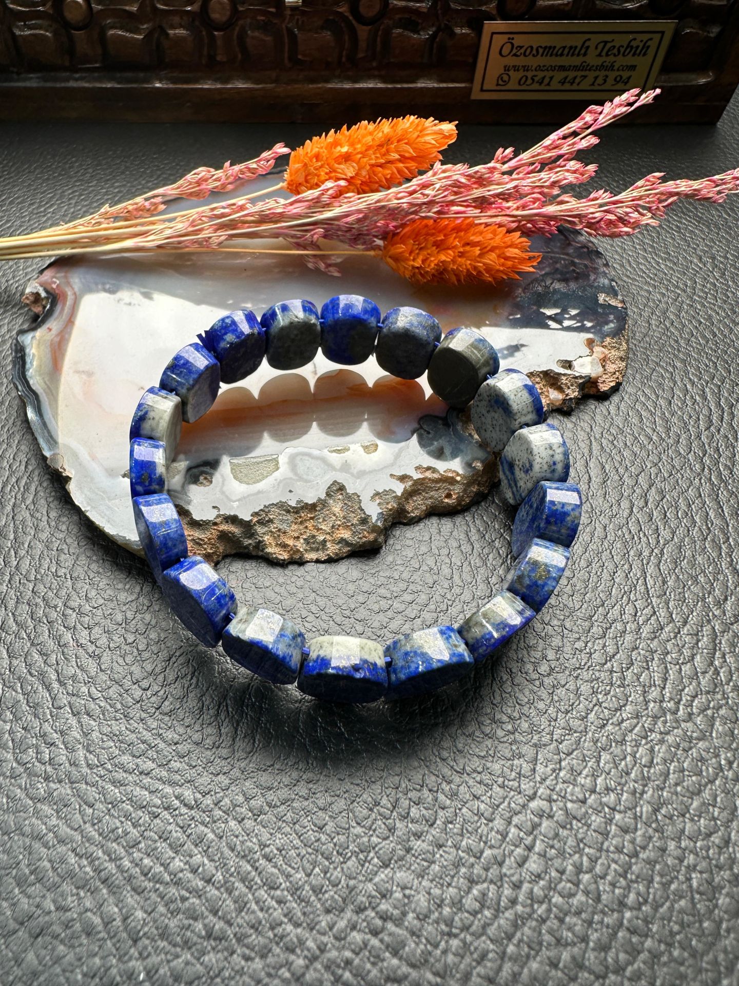 Rolex Model Lapis Lazuli Doğal Taş Bileklik