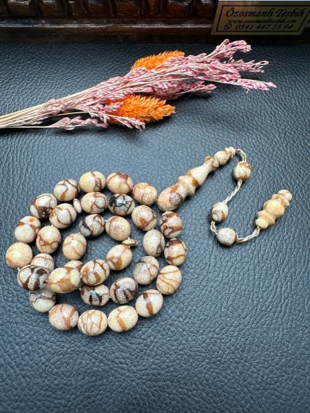 Badem Model Mercan Doğal Taş Tesbih