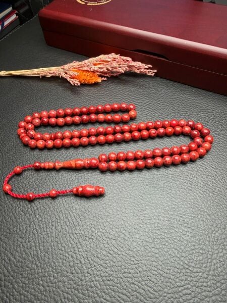 Küre Model 99'luk Mercan Doğal Taş Tesbih