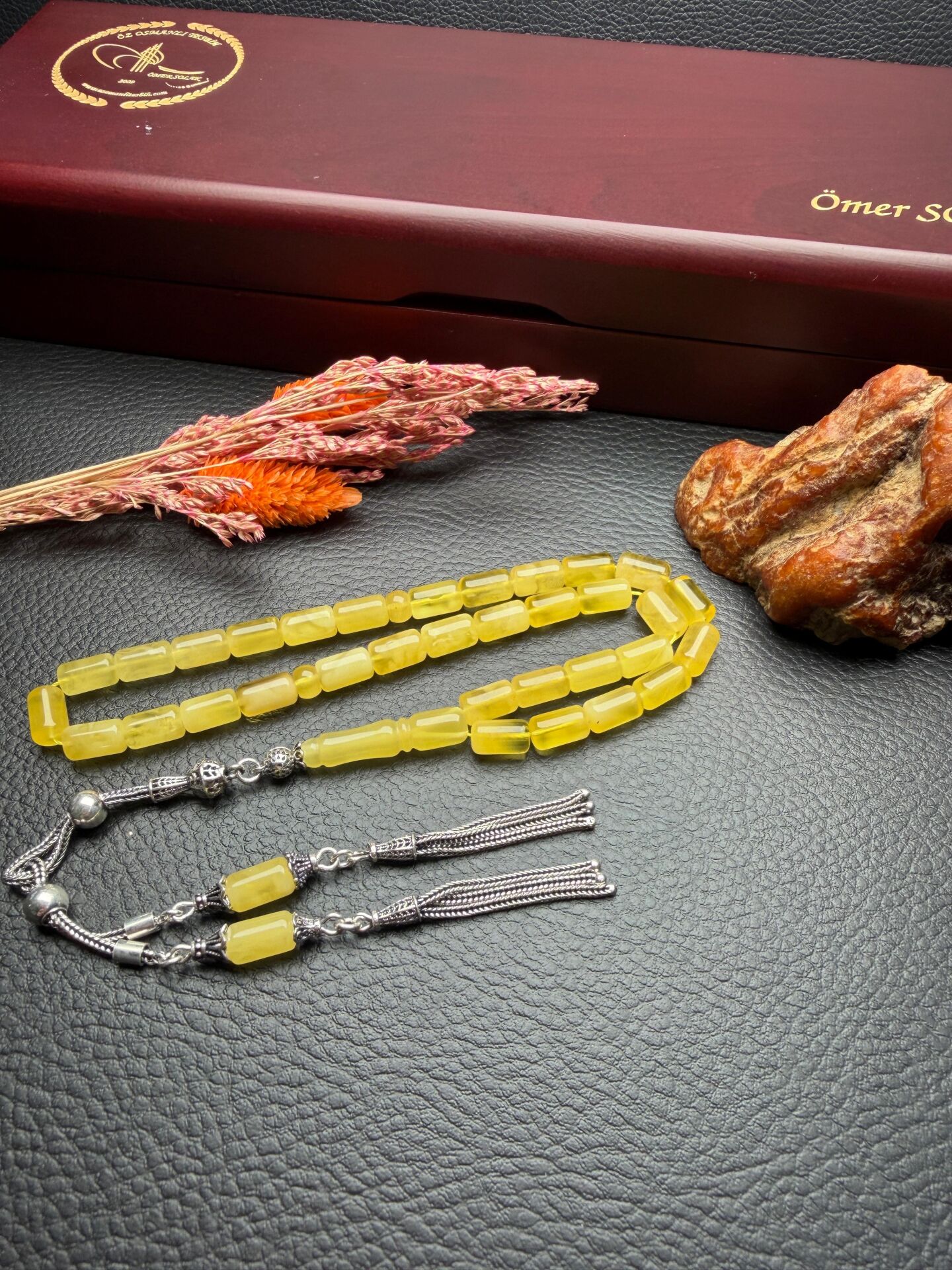 Rus Kaya Damla Kehribar Tesbih