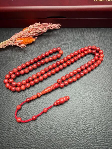 Küre Model 99'luk Mercan Doğal Taş Tesbih