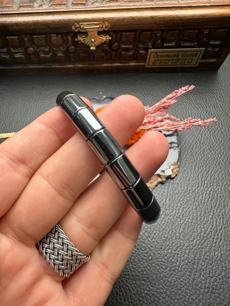 Rolex Model Hematit Doğal Taş Bileklik