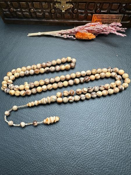 Küre Model 99'luk Mercan Doğal Taş Tesbih