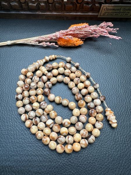 Küre Model 99'luk Mercan Doğal Taş Tesbih