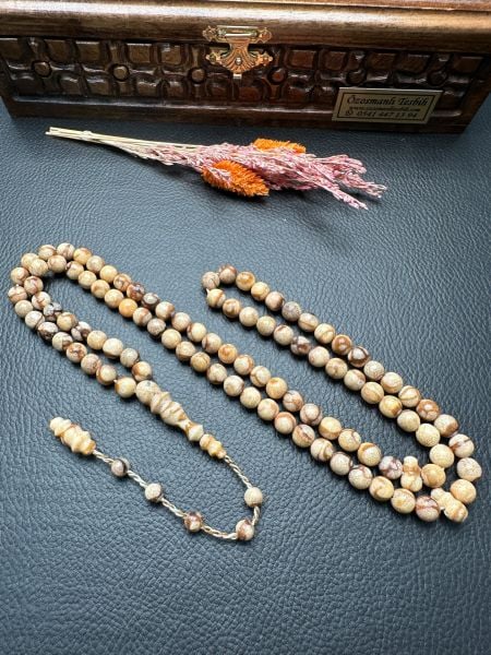 Küre Model 99'luk Mercan Doğal Taş Tesbih