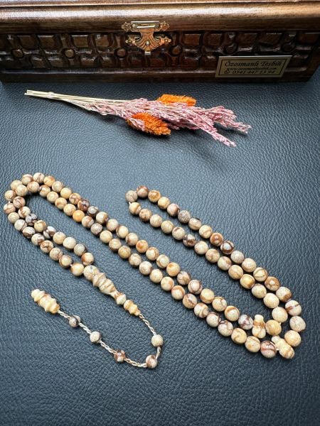 Küre Model 99'luk Mercan Doğal Taş Tesbih