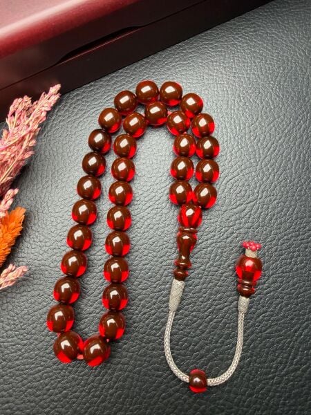 Küre Model Eski Osmanlı Sıkma Kehribar Tesbih