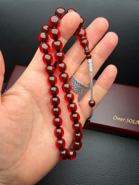 Küre Model Eski Osmanlı Sıkma Kehribar Tesbih