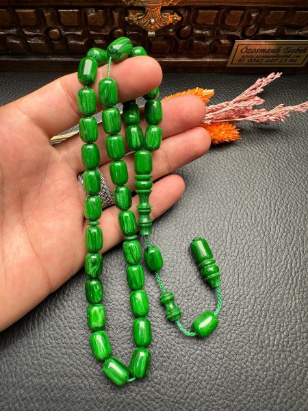 Yeşil Renk Kapsül Model Katalin Tesbih