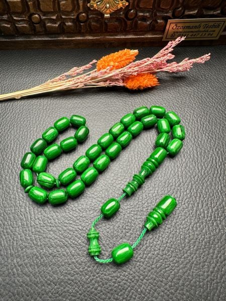 Yeşil Renk Kapsül Model Katalin Tesbih
