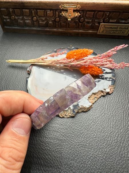 Rolex Model Ametist Doğal Taş Bileklik