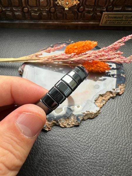 Rolex Model Hematit Doğal Taş Bileklik