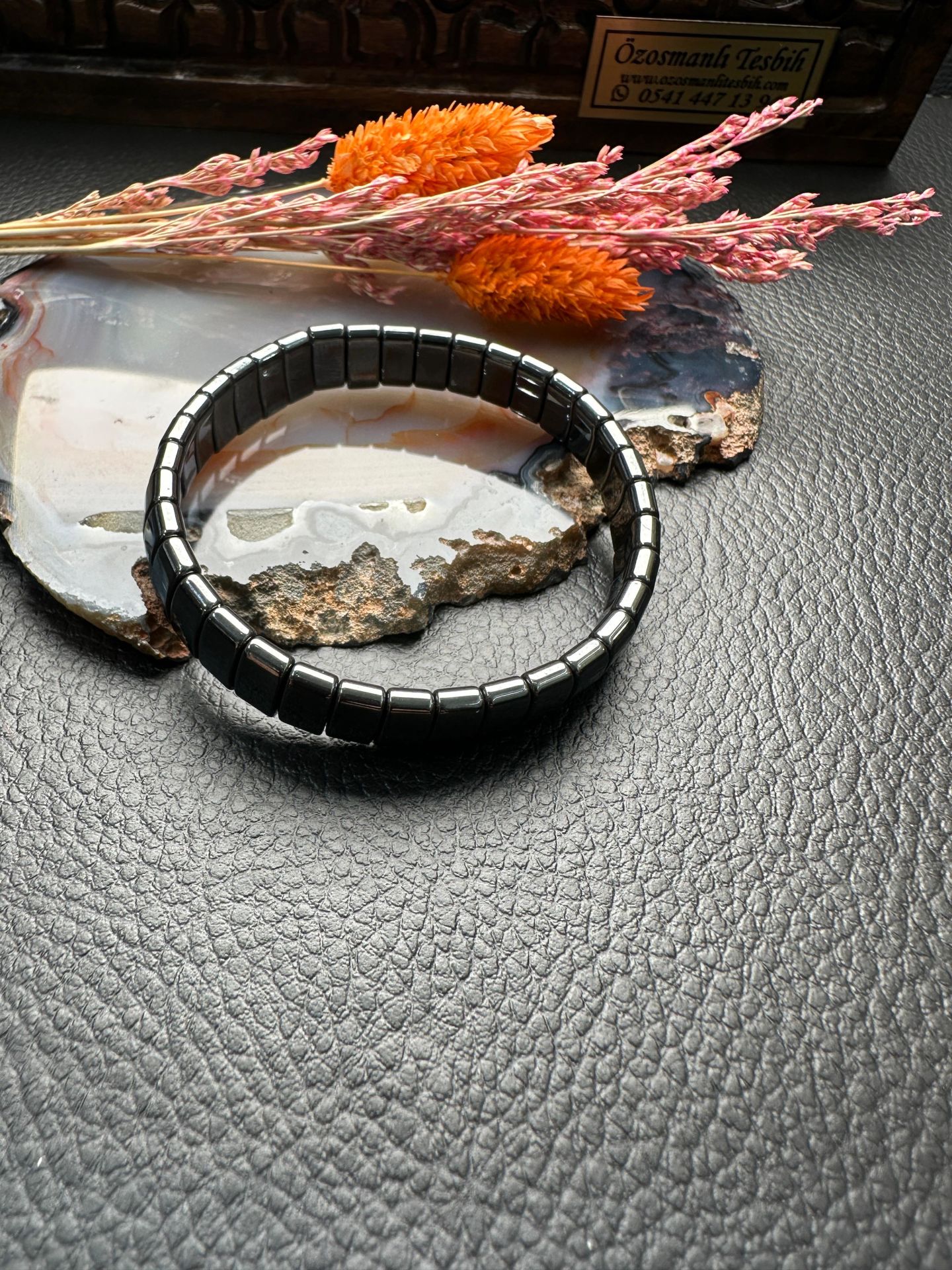 Rolex Model Hematit Doğal Taş Bileklik