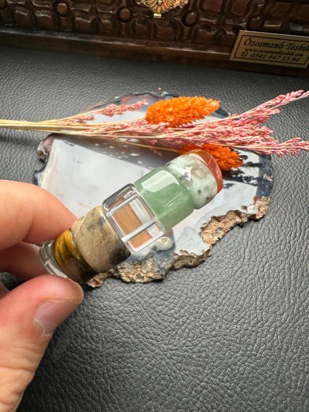 Rolex Model Mix Doğal Taş Bileklik