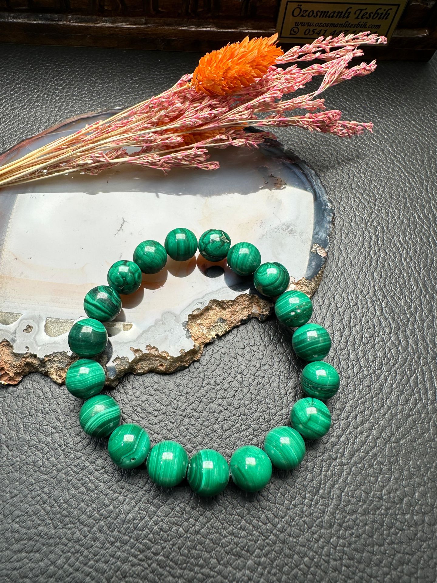 Malakit Doğal Taş Bileklik