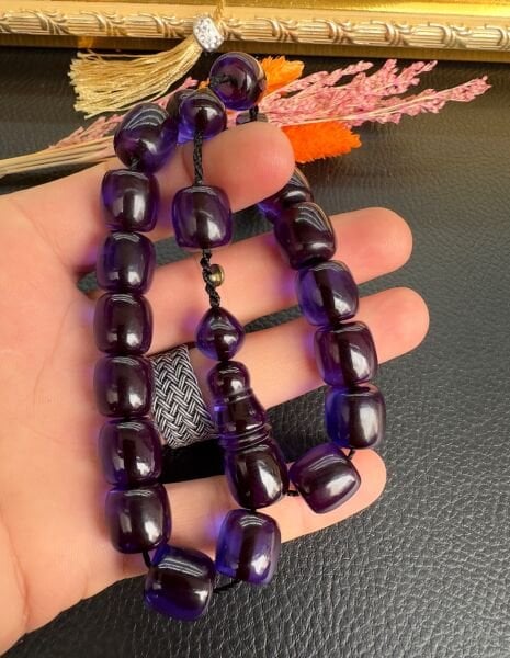 Parlement Mavi Kapsül Model Maskot Ateş Kehribar Tesbih