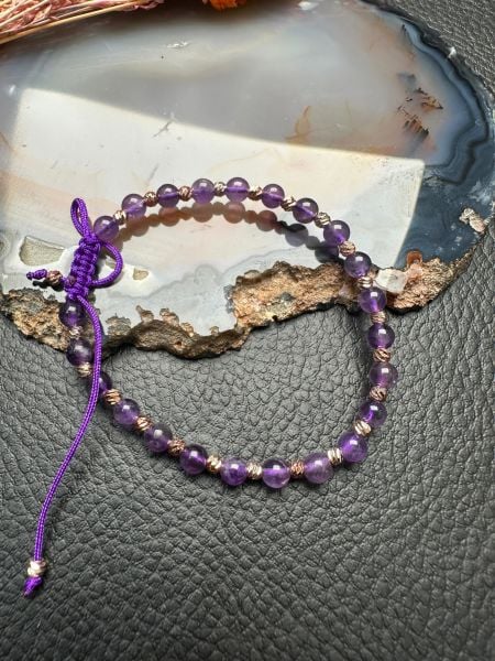 Ametist Doğal Taş Bileklik