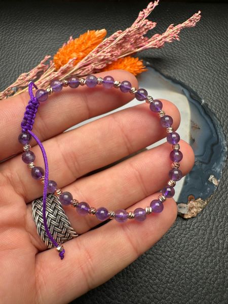 Ametist Doğal Taş Bileklik