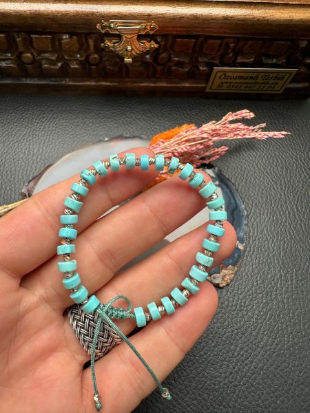 Turkuaz Doğal Taş Bileklik