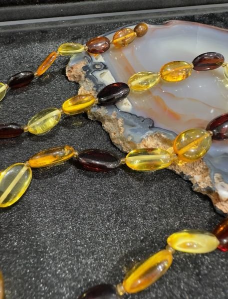 Damla Kehribar Yetişkin Kolye