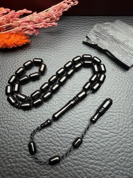 Kapsül Model Sade Erzurum Oltu taşı Tesbih