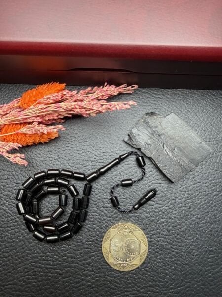 Uçlu Kapsül Model Sade Erzurum Oltu taşı Tesbih